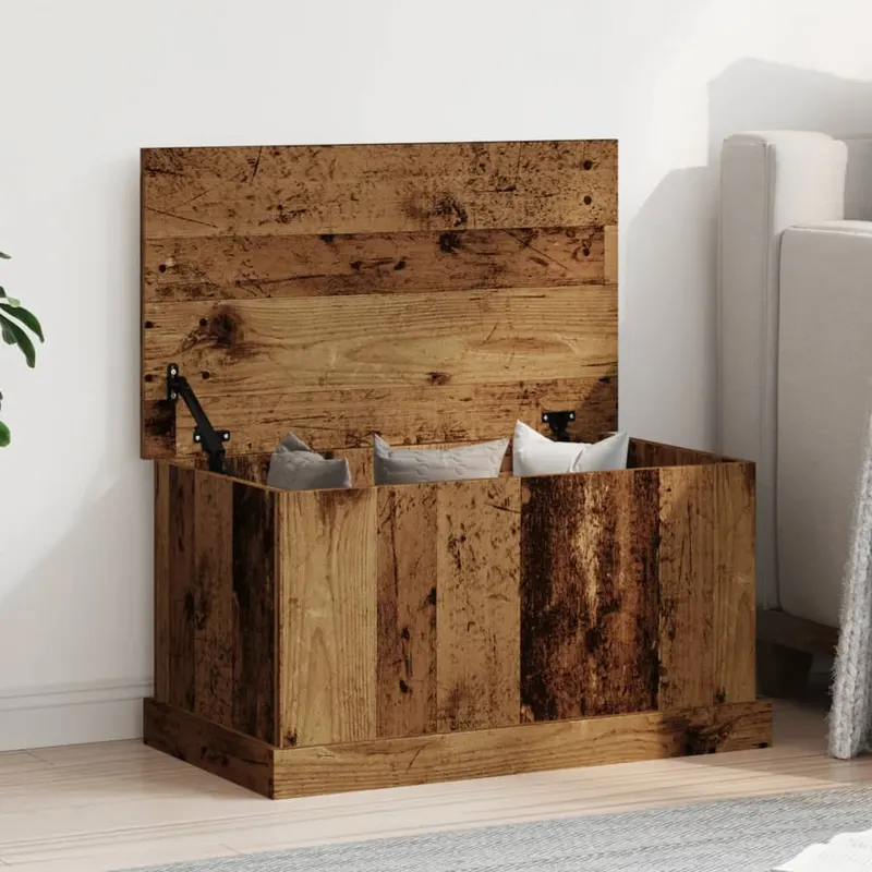 cutie de depozitare lemn vechi 70x40x38 cm lemn prelucrat