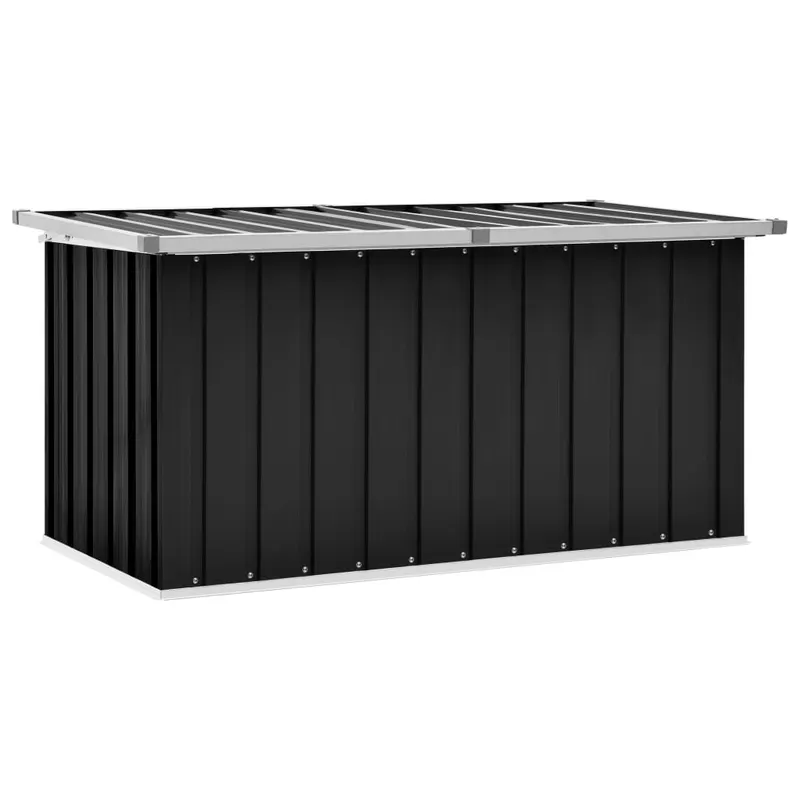 lada de depozitare pentru gradina, antracit, 129 x 67 x 65 cm
