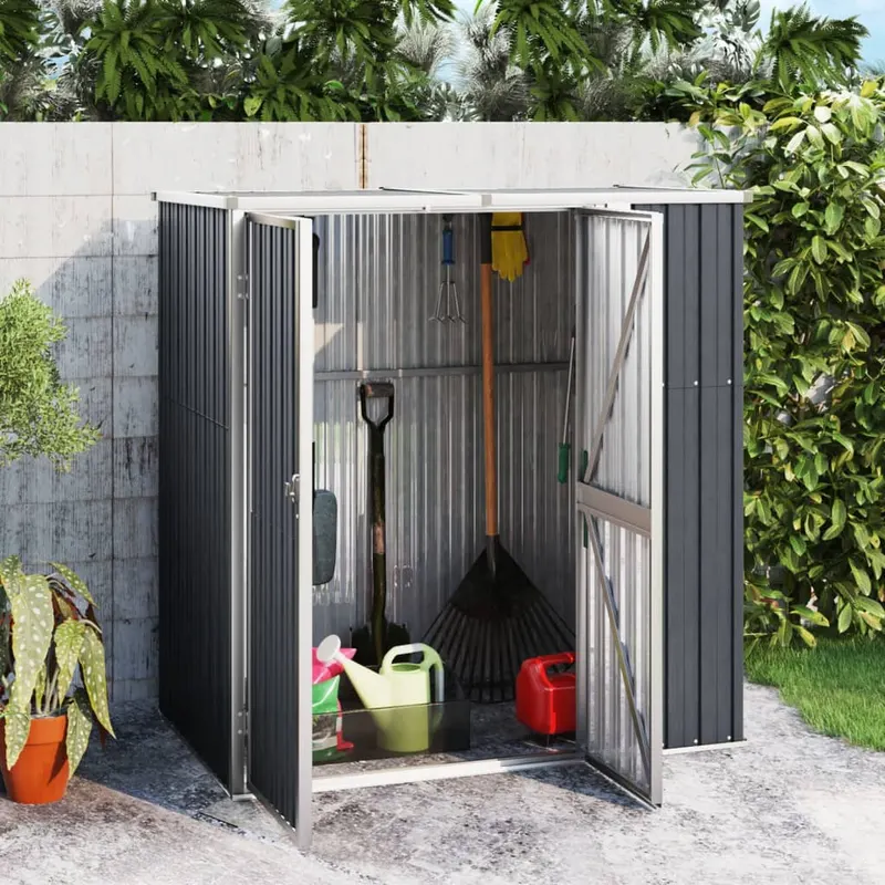 sopron de gradina, antracit, 161x89x161 cm, otel galvanizat