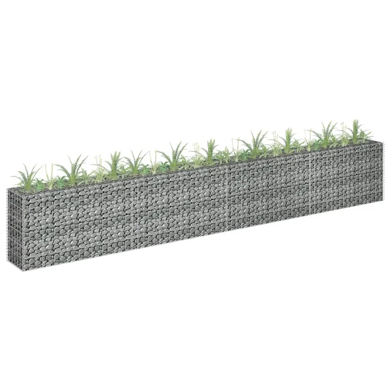 strat inaltat gabion, 360 x 30 x 60 cm, otel inoxidabil