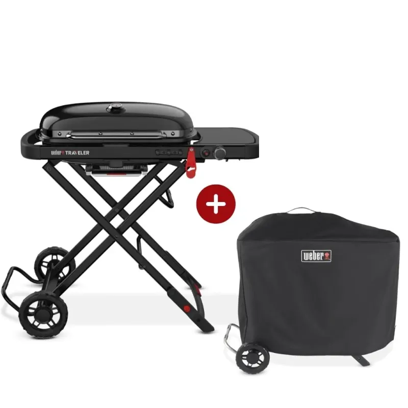 Starter Pack - Gratar portabil pe gaz Traveler Stealth Edition