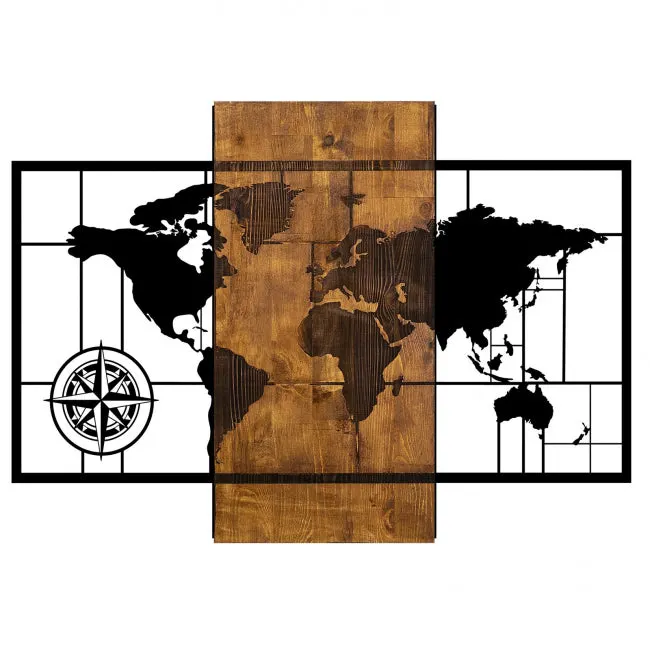 Decoratiune de perete MAPPA MUNDI
