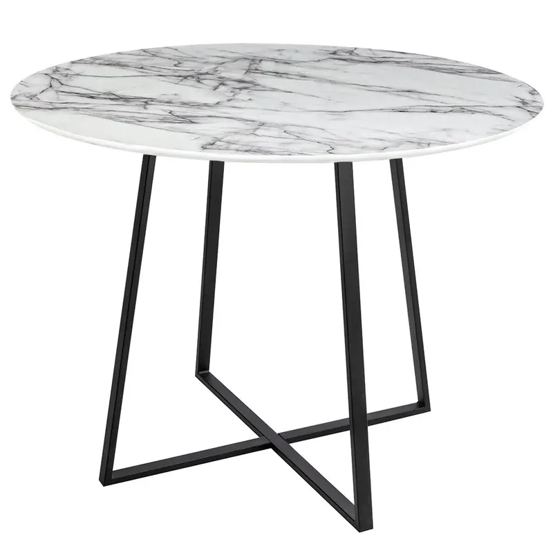 Masa LARISA BLACK Ø100 CM - Alb / Ø100cm
