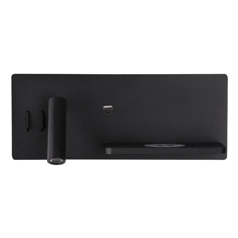 Aplica de perete STRANOR LEFT USB WI-FI - Negru