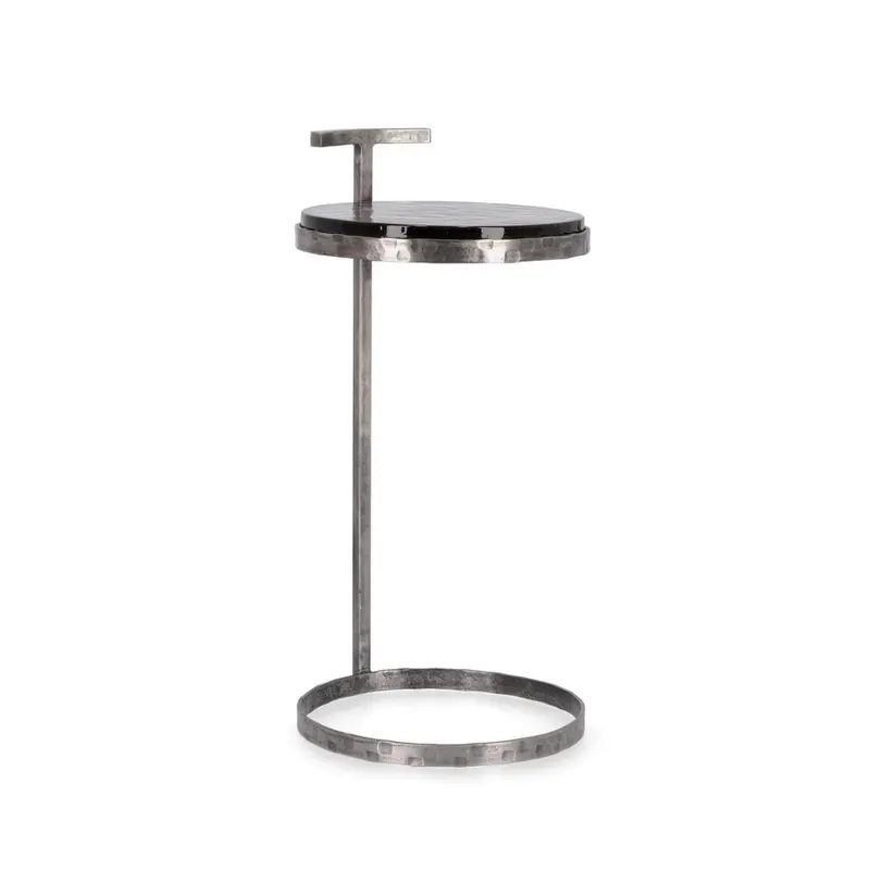 Masuta de cafea ZAYLA ROUND Ø31 x 64 CM - Nickel