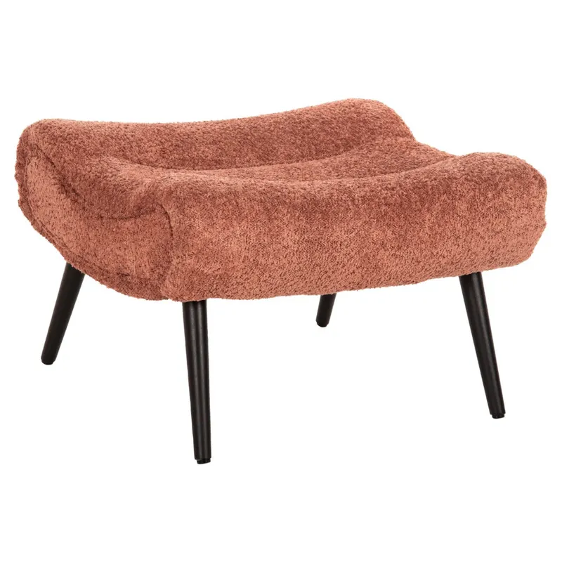 Taburet BARNES BOUCLE 68 x 58 CM - Roz
