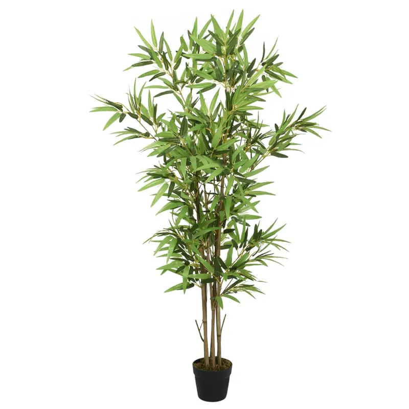 arbore din bambus artificial 828 de frunze 150 cm verde