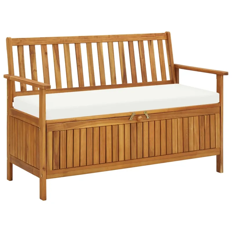 Banca de depozitare gradina 120x63x84 cm lemn masiv salcam xl