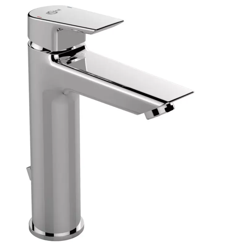 Baterie lavoar Ideal Standard Tesi A6563, 3 8 , marimea L, monocomanda, cartus ceramic, pop-up metalic, crom