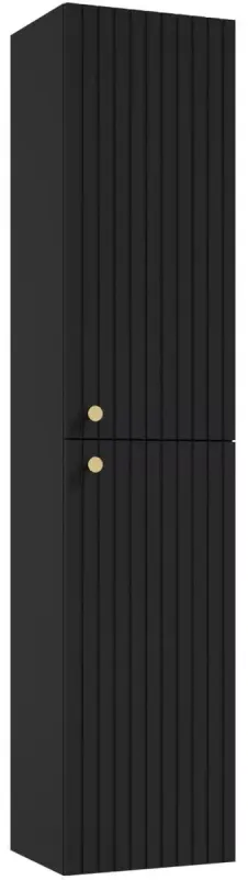 Dulap coloana Defra Fuego, 170 x 37 x 31 cm, usa, mat, negru, 001-C-03703