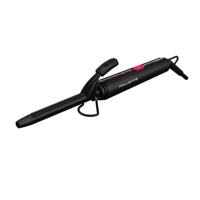Ondulator de par Rowenta Curling Tong CF2133F0, învelis ceramic, 180 C, 16mm, varf rece, cablu 1.8m, negruroz