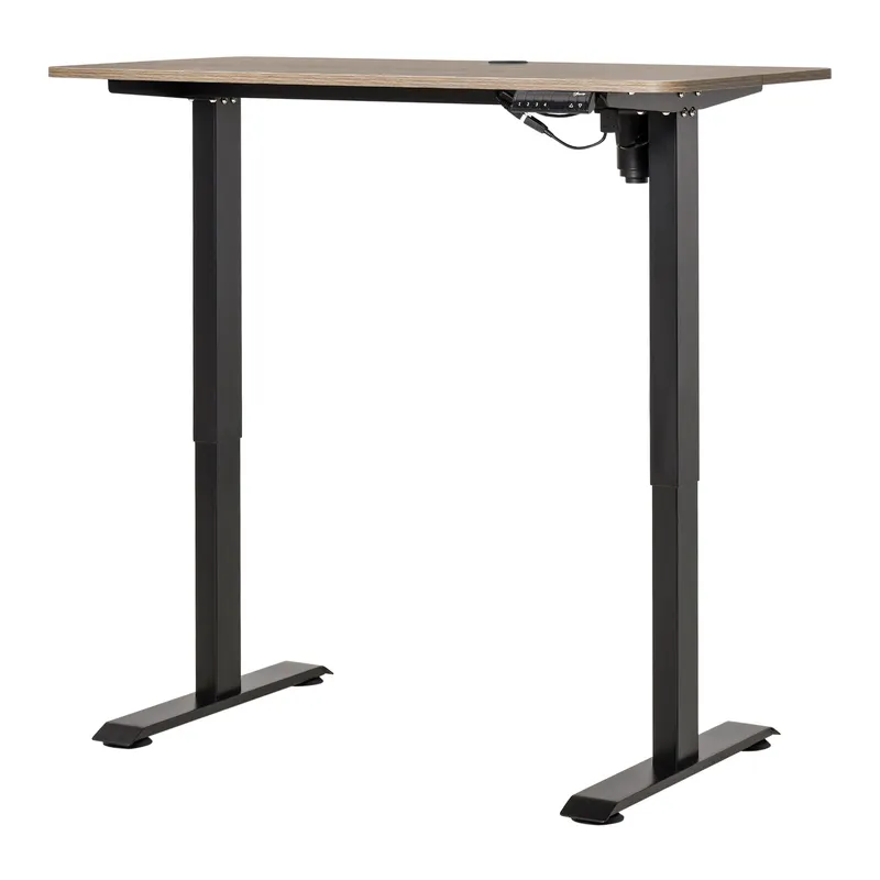 Vinsetto Birou Reglabil cu 4 Nivele de Înălțime, Design Anti-Coliziune, 120x60x72-116 cm, Negru