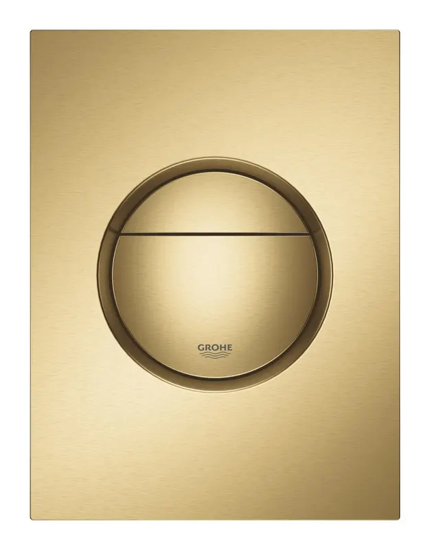 Clapeta actionare Grohe 37601GN0, Nova, S, dubla, 130 x 172 mm, verticala, ABS, mat, auriu