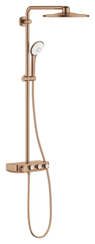 Sistem de dus Grohe 26507DL0, Euphoria SmartControl 310, termostat, 310 mm, aparent, mat, cupru
