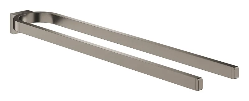 Suport prosop Grohe 41059AL0, Selection, 360 mm, 2 suporti, montare pe perete, metal, mat, grafit