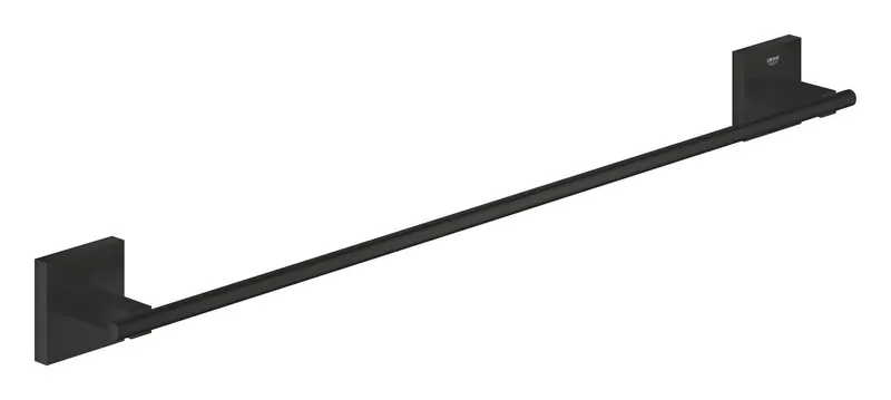 Bara prosop Grohe 410892430, 600 mm, 60 mm, 2 orificii instalare, 1 rafturi, pe perete, metal, Negru