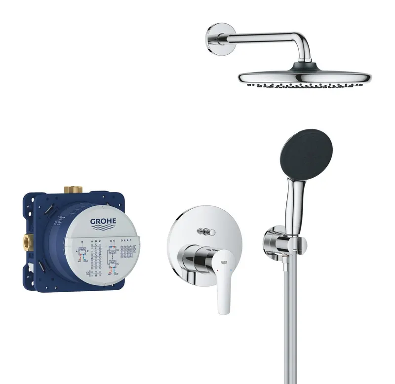 Sistem de dus Grohe 25292000, Start, tip incastrare incastrat, pentru dus, tip comanda monocomanda, crom