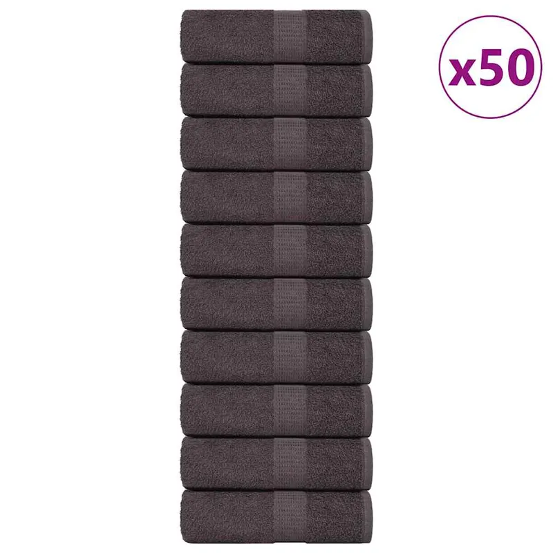 prosoape pentru oaspeti 50 buc antracit 360 g/m2 100% bumbac