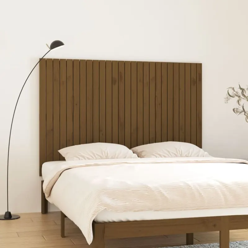 tablie de pat pentru perete, maro miere, 166x3x110 cm, lemn pin