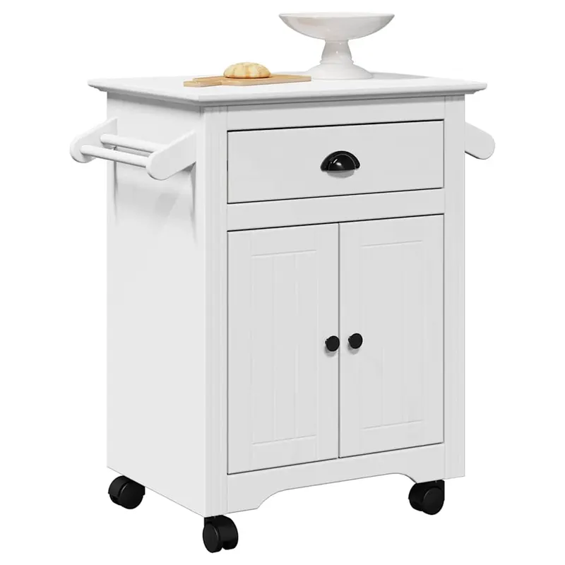 carucior de bucatarie „bodo” alb 72x45x80 cm
