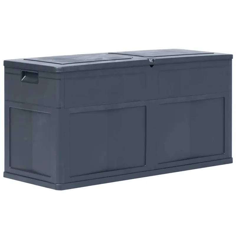 lada de depozitare de gradina, negru, 320 l