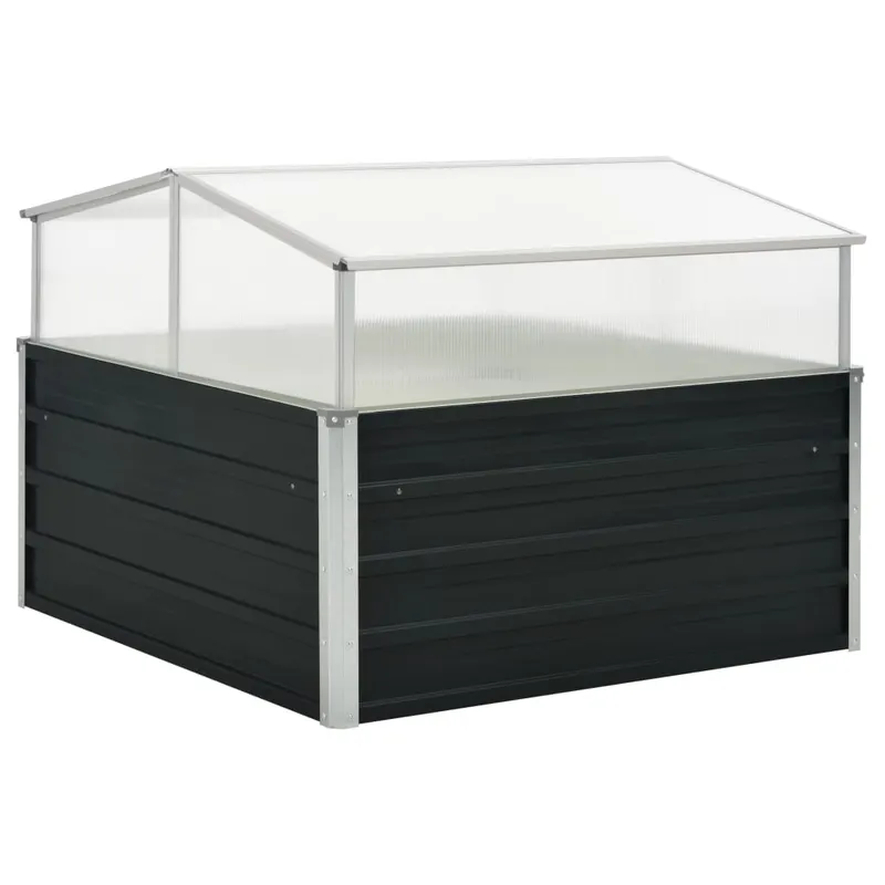 sera, antracit, 100x100x77 cm, otel galvanizat