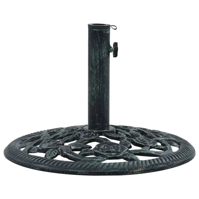 suport de umbrela, verde, 9 kg, fonta, 40 cm