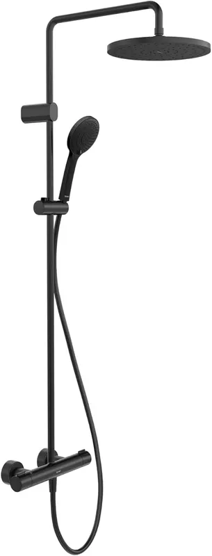 Sistem dus Duravit TH4282008046, 250 mm, 1 bar, 100 mm, 1.6 m, 1125 mm, 354 mm, 1 functii palarie dus, Negru