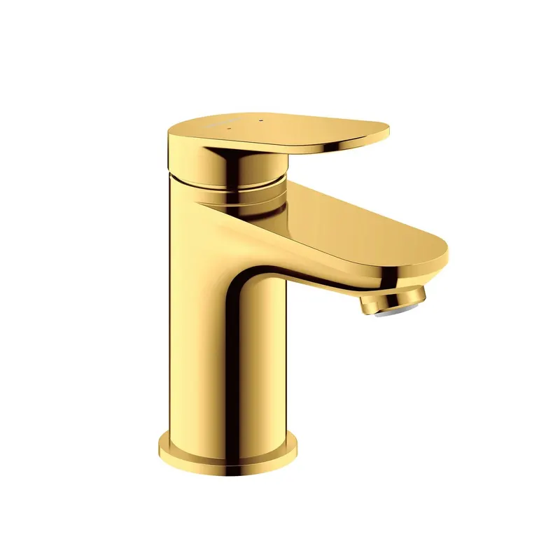 Baterie lavoar Duravit WA1010002034, Wave, tip comanda monocomanda, marime s, tip instalare pe lavoar, auriu