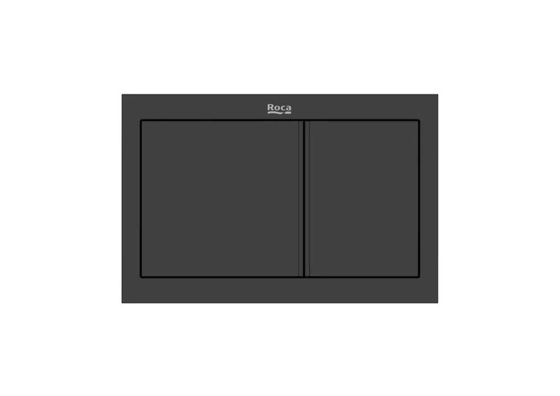 Clapeta actionare Roca A890225306, Wall, pentru toaleta, tip instalare orizontala, pentru tip rezervor incastrat, negru