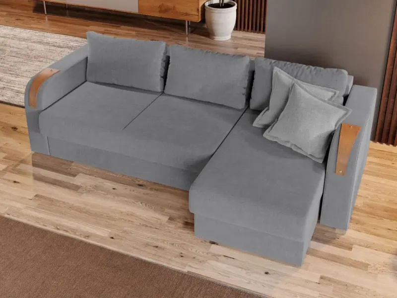 Coltar Extensibil Morelia Gri Deschis — imaginea 2