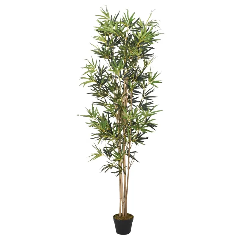 arbore din bambus artificial 828 de frunze 150 cm verde