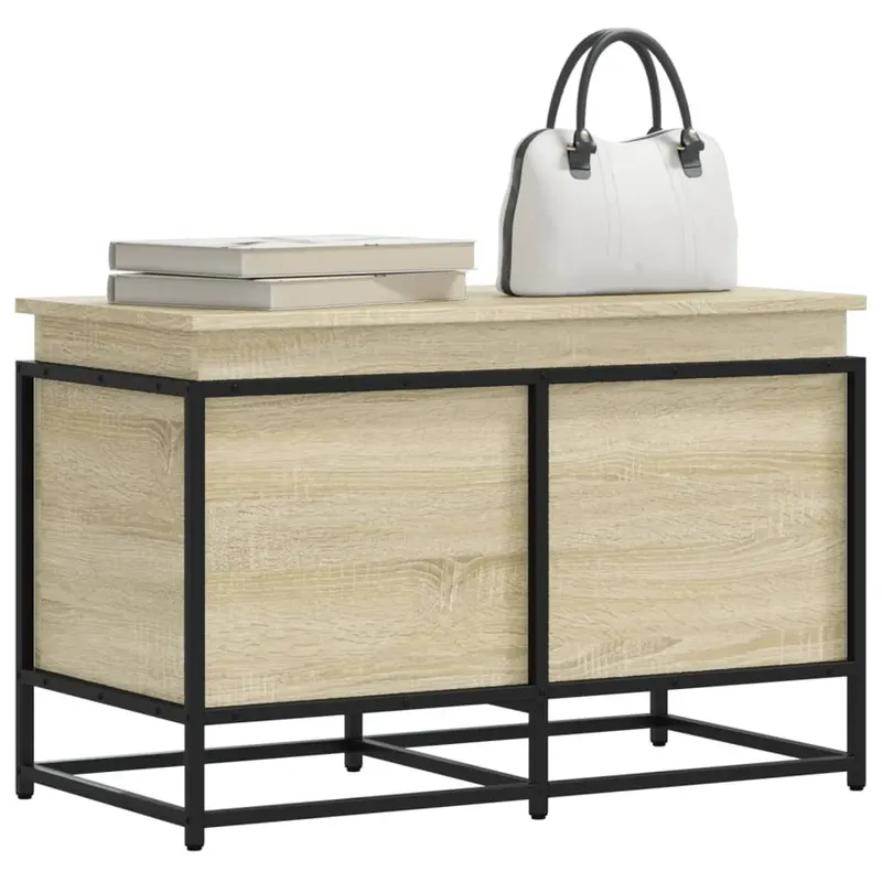 cutie depozitare stejar sonoma 80x40x51,5 cm lemn prelucrat