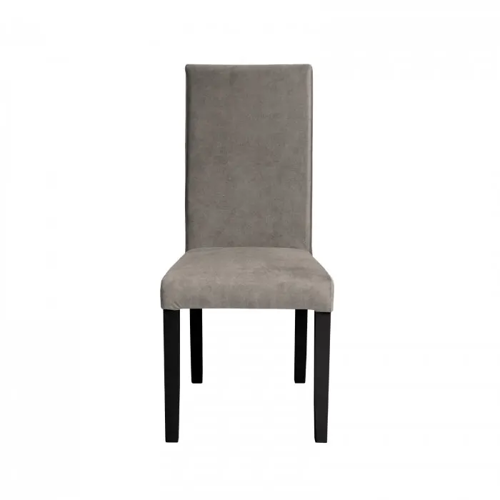 Scaun living TEO, picioare lemn wenge, stofa z gri bej, 46x60x98 cm
