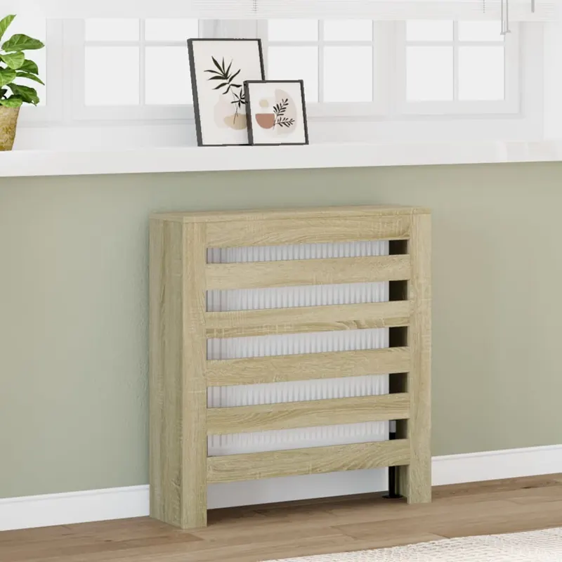 masca pentru calorifer stejar sonoma 78x20x82 cm lemn prelucrat
