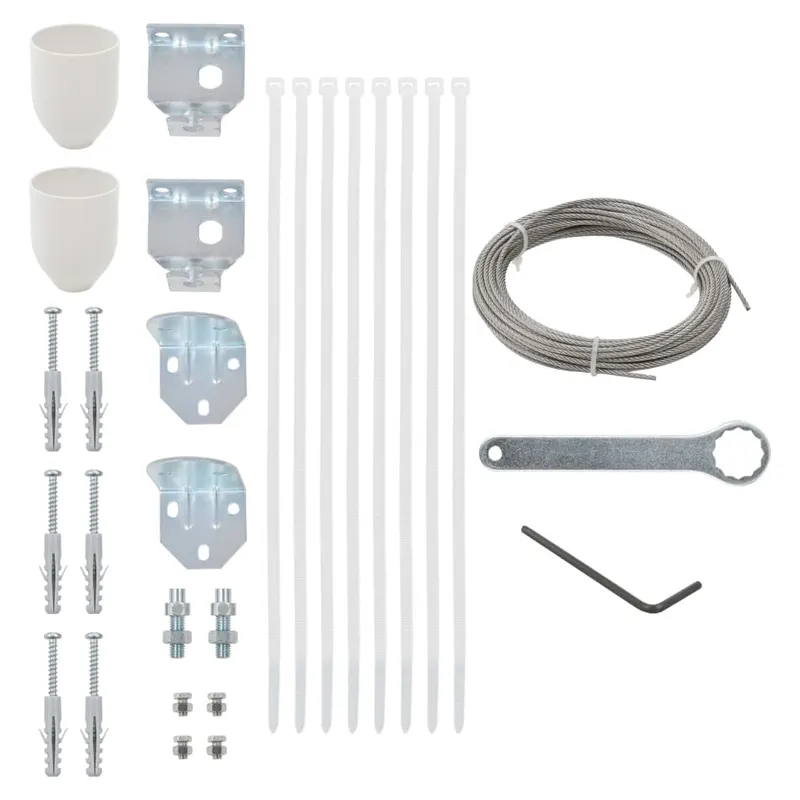 set de accesorii pentru paravan de balcon, 29 piese