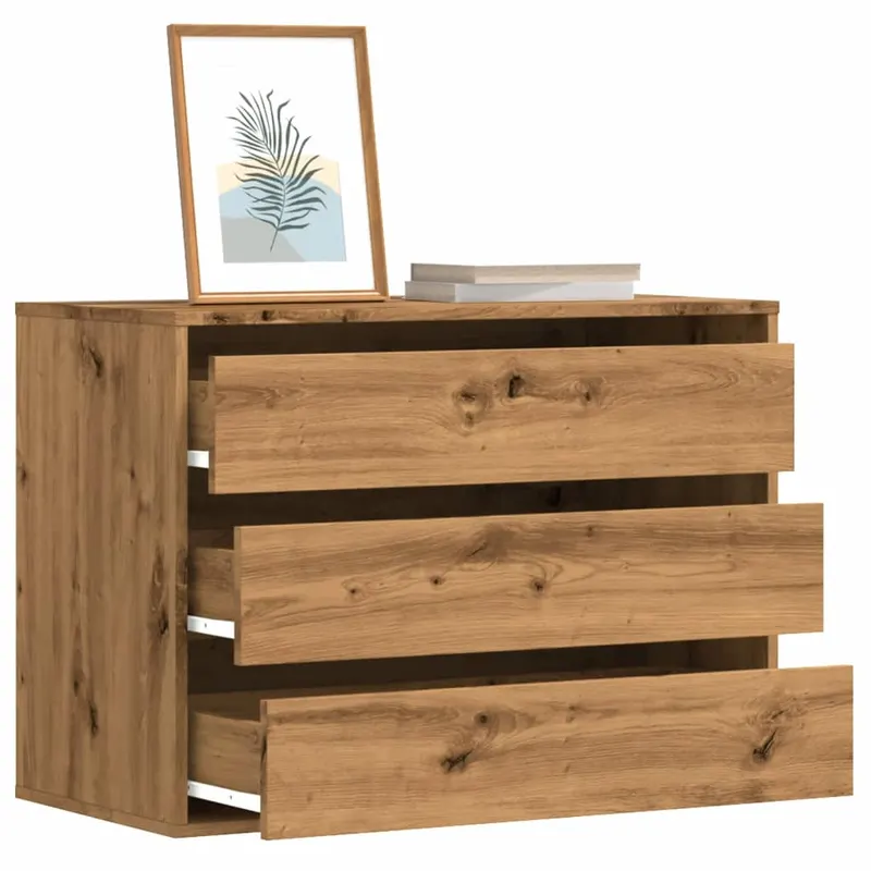 dulap colt sertare stejar artizanal 80x41x58 cm lemn prelucrat