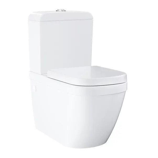Set vas wc Grohe Euro Ceramic BTW Triple Vortex, PureGuard cu rezervor si capac softclose