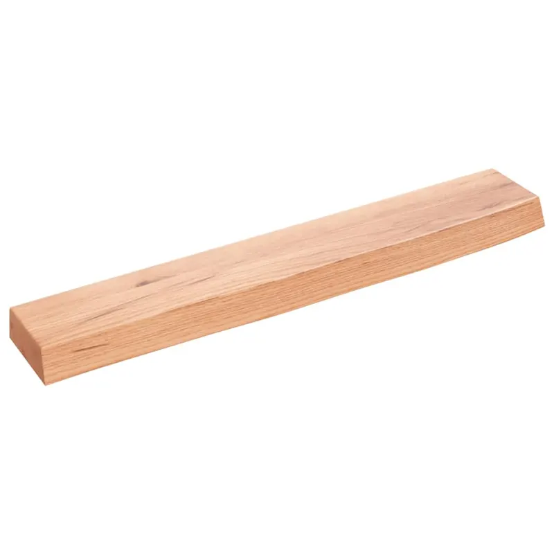 raft perete maro deschis 60x10x4 cm lemn masiv stejar tratat