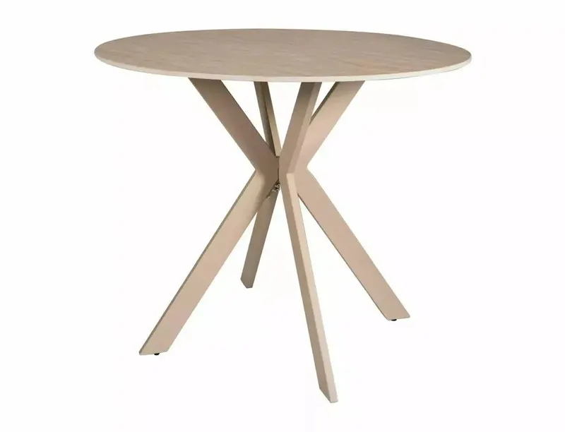 Masa GORTEN TRAVERTIN Ø90 CM - Bej / Ø90cm