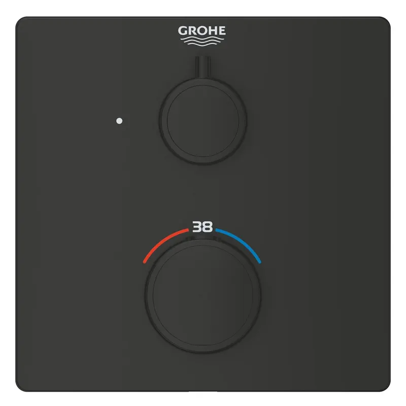 Unitate comanda Grohe 1022152430, 1 bar, 158 mm, 10 mm, 1 iesiri, 1 functii palarie dus, 1 2 dimensiune racord, Negru