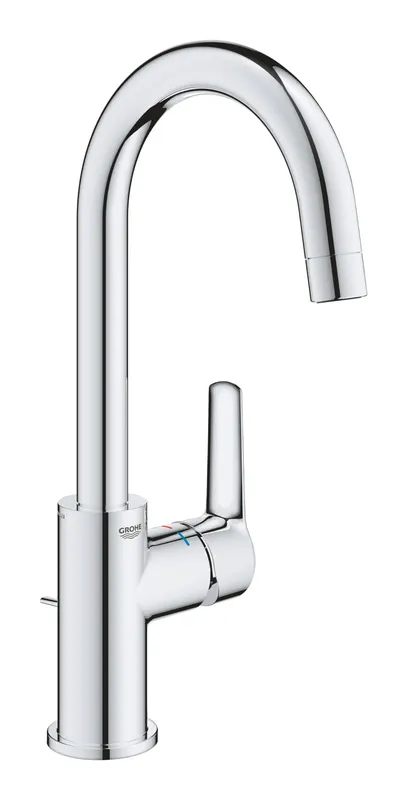 Baterie lavoar Grohe 24203002, Start, tip comanda monocomanda, tip instalare pe blat, marime l, crom