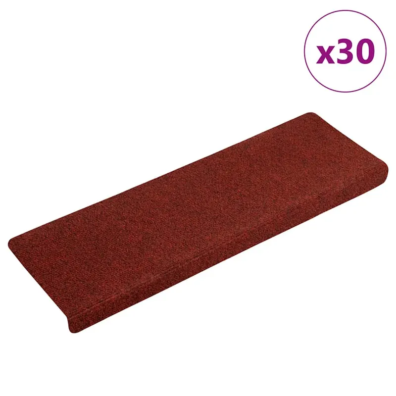 covorase scara autoadezive 30 buc rosu 65x21x4 cm