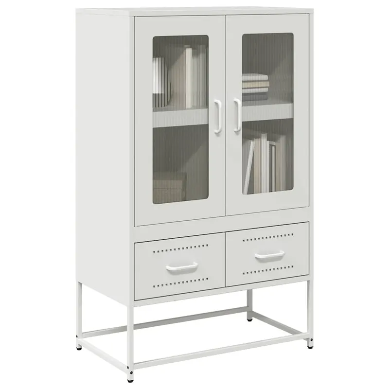 dulap inalt, alb, 68x39x111,5 cm, otel