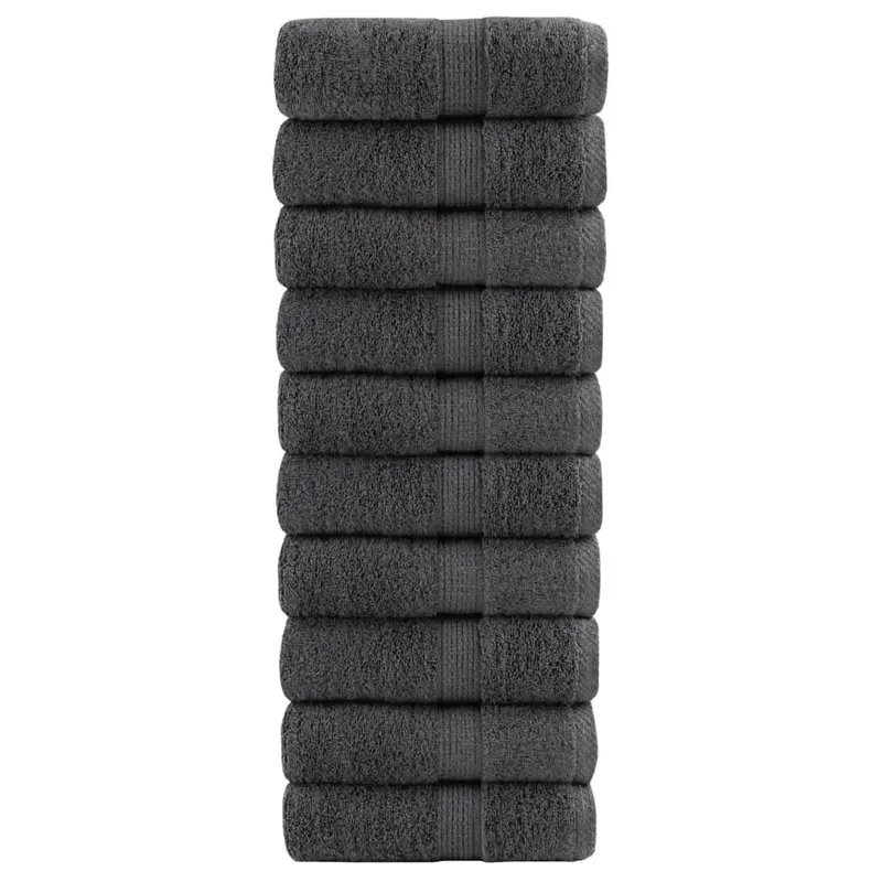 prosoape maini premium solund 10buc antracit 30x30cm 600gsm