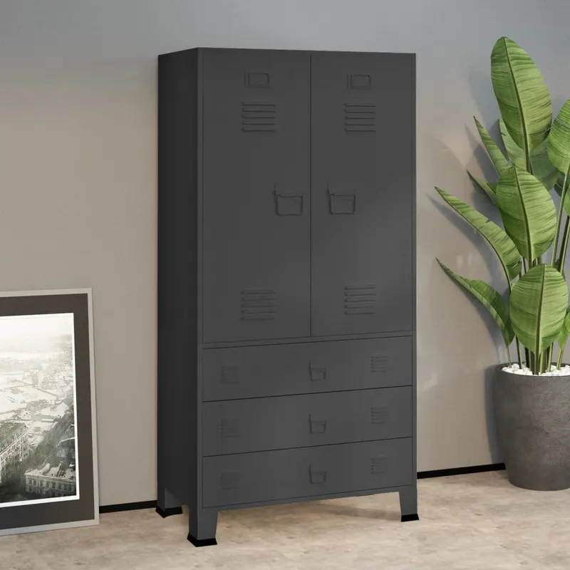 sifonier industrial, antracit, 90x50x180 cm, metal