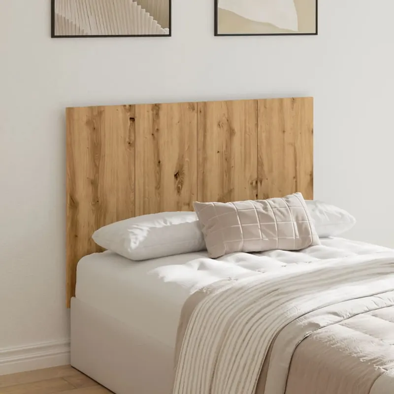 tablie de pat cu led, stejar artizanal, 120x1,5x80 cm, lemn