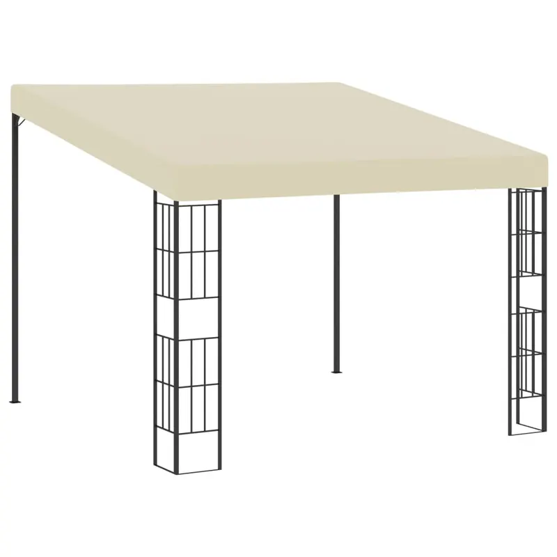 pavilion de perete, crem, 3 x 3 m, material textil