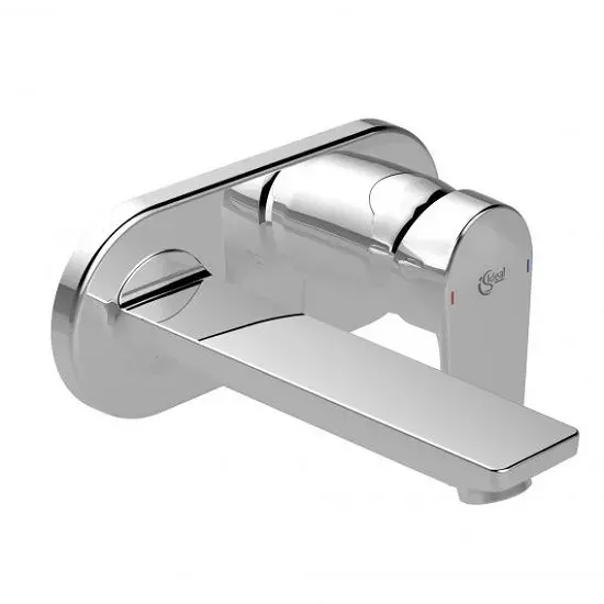 Baterie lavoar Ideal Standard Tesi A6578AA, 1 2 , montare pe perete, L 17.3 cm, monocomanda, cartus ceramic, necesita set fixare, crom