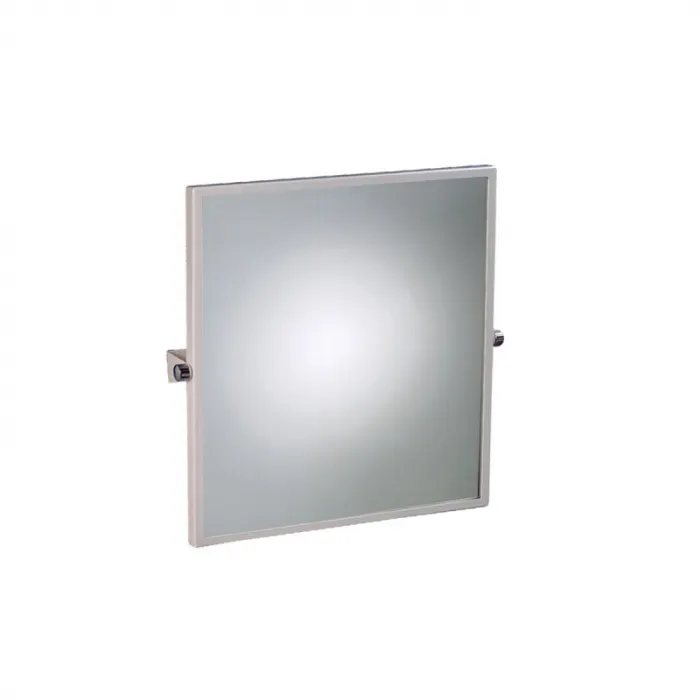 Oglinda speciala pentru persoanele cu dizabilitati cu inclinare reglabila, Thermomat, 60,7 x 65,7 cm, alb